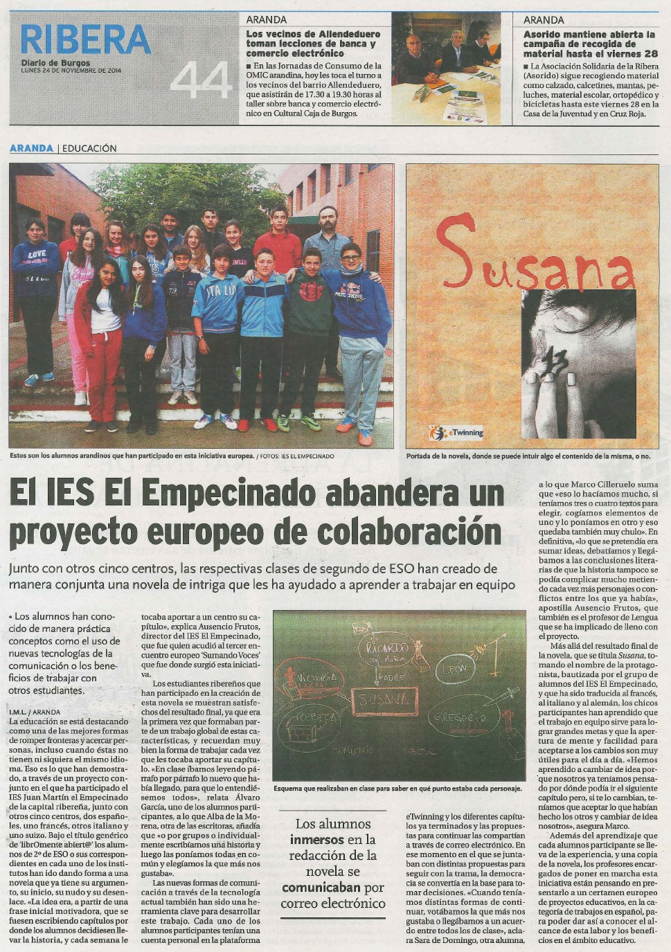 Susana en Diario de Burgos